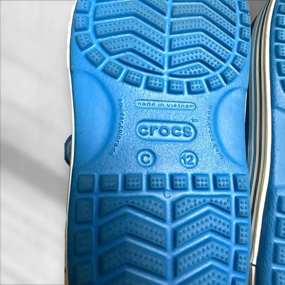 CROCS Toddler Kids Childrens Crocband Sandals Blue size 12C - Picture 13 of 16